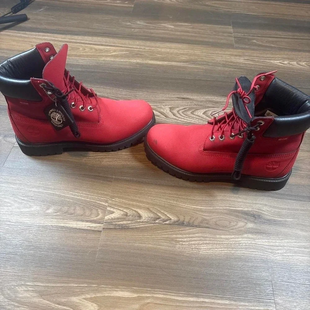 Timberland red boots